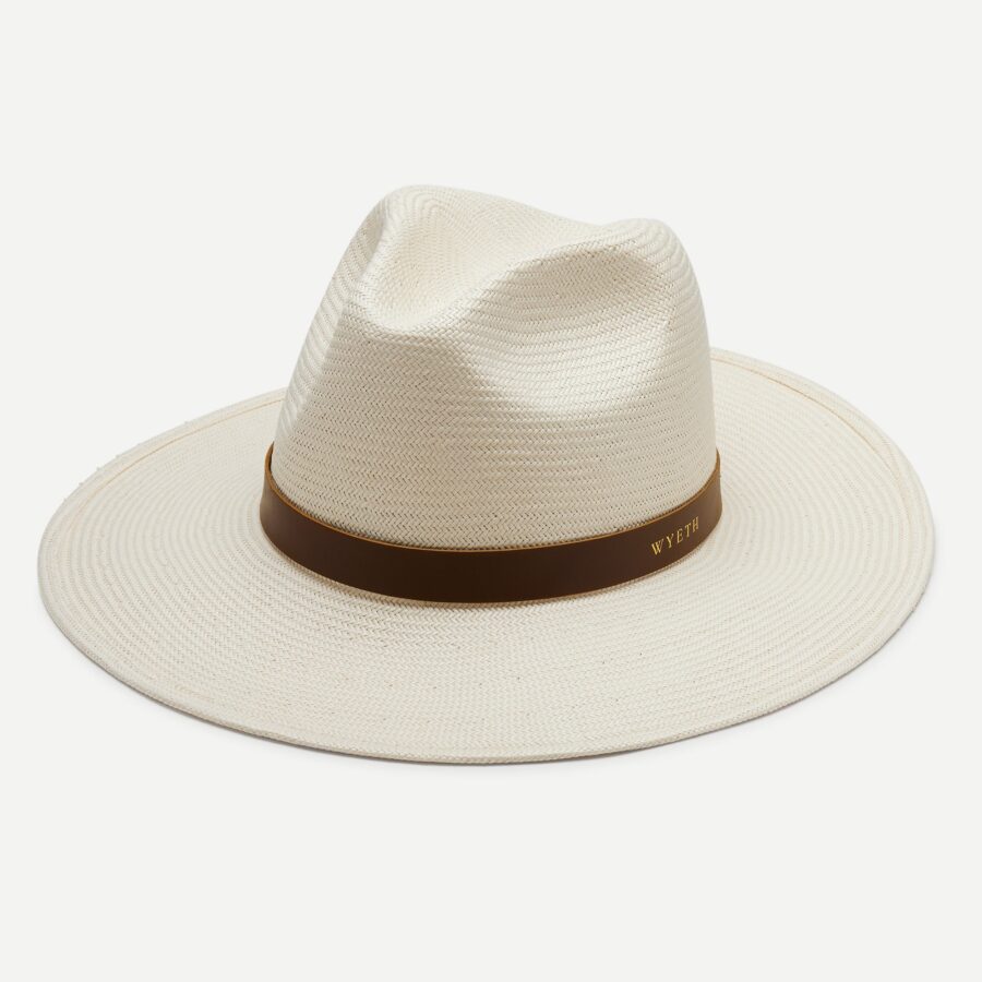 Open-Air Toyo Straw Panama Hat in Cream