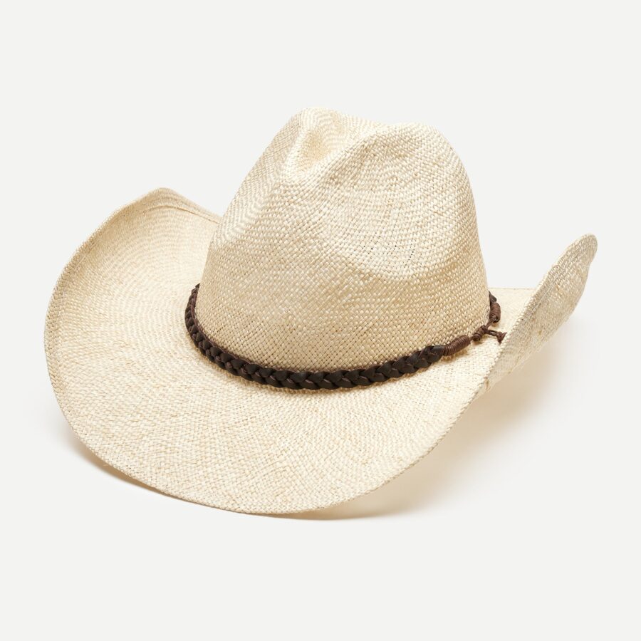Voyage Sisal Straw Cowboy Hat in Natural