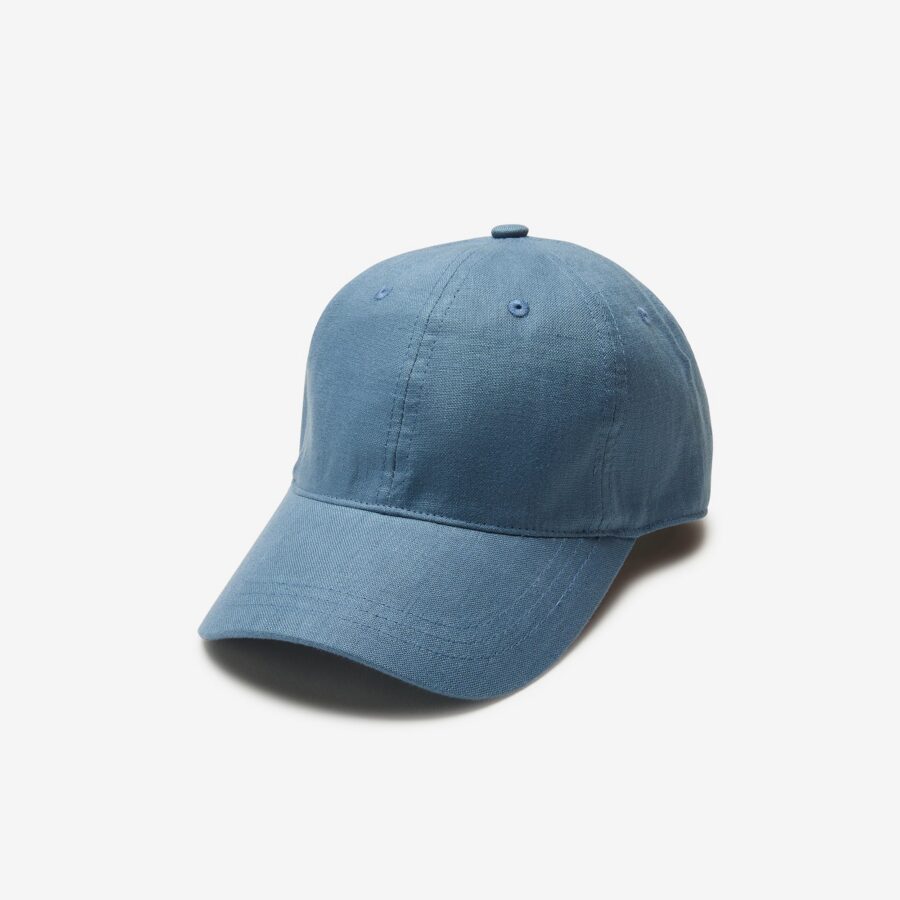 Seaside Linen Casual Cap in Blue