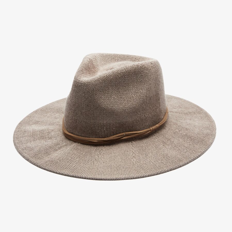 Mesh Panama Hat - Taupe