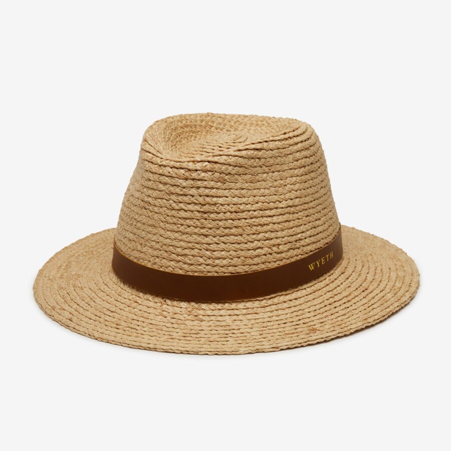 Solstice Straw Fedora Hat in Natural