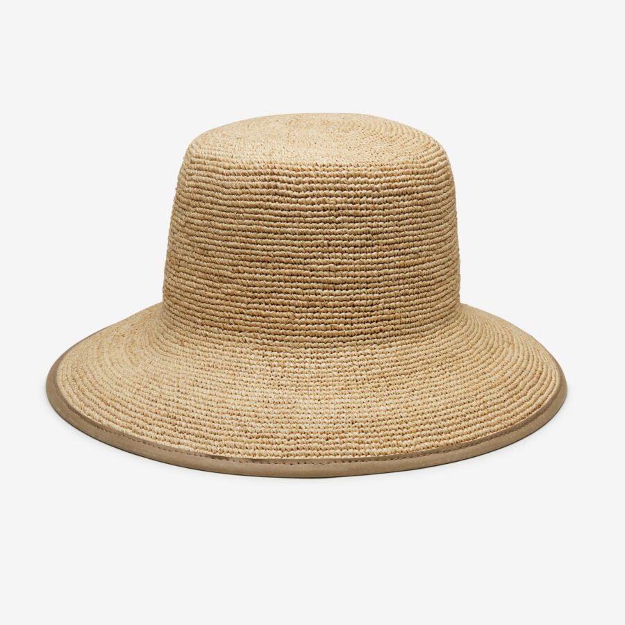 Meadow Raffia Bucket Hat in Natural