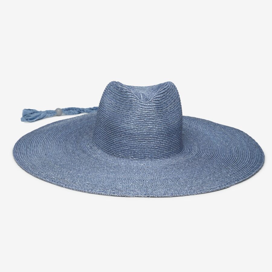 Wheat Straw Rancher Hat - Blue