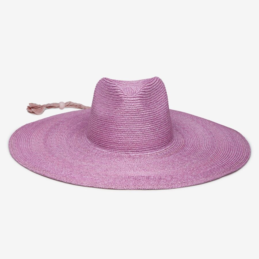 Wheat Straw Rancher Hat - Orchid