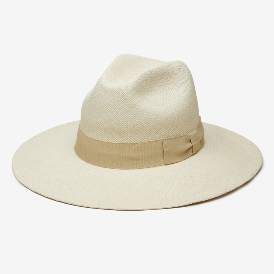 Breezy Straw Fedora Hat in Ivory